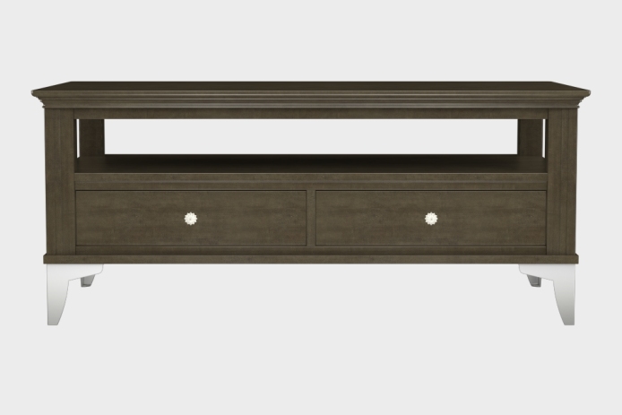 双抽上隔板茶几