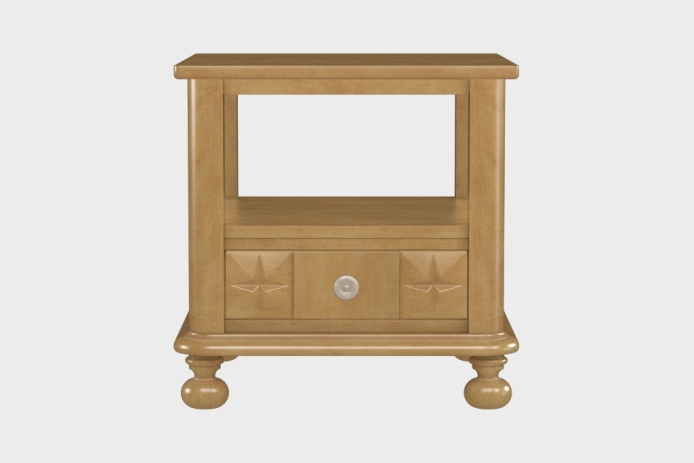 双层上隔板边几