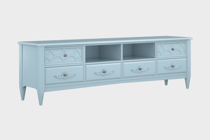 六抽双隔板电视柜