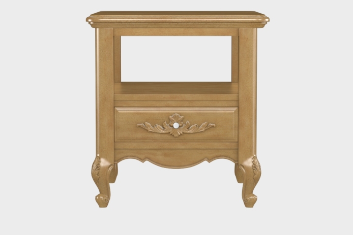 双层上隔板边几