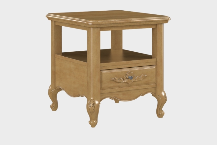 双层上隔板边几