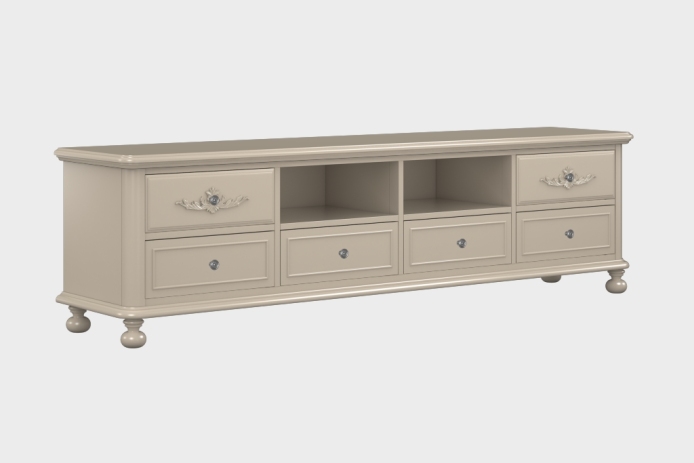 六抽双隔板电视柜