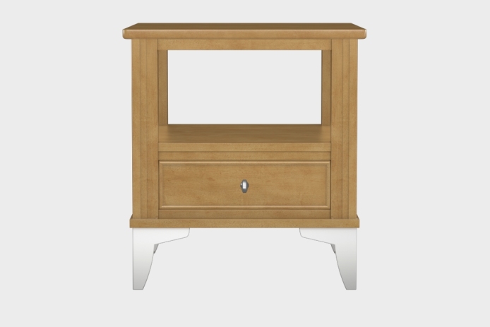 双层上隔板边几