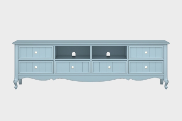 六抽双隔板电视柜