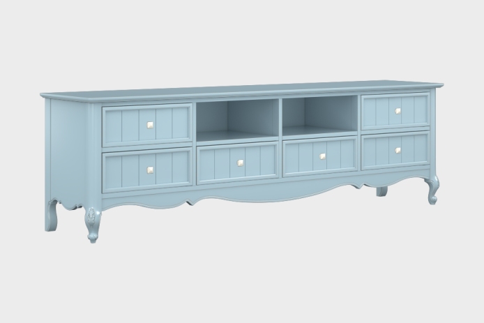 六抽双隔板电视柜