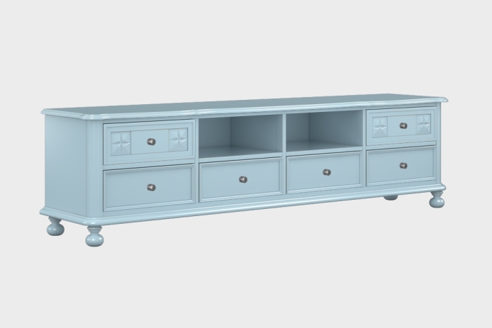 六抽双隔板电视柜