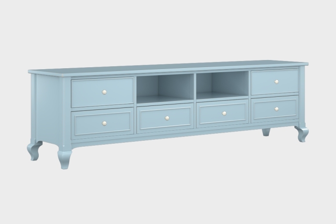 六抽双隔板电视柜