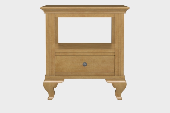 双层上隔板边几