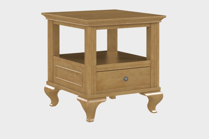 双层上隔板边几