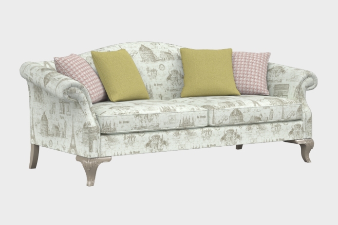 羽翼款三人沙发