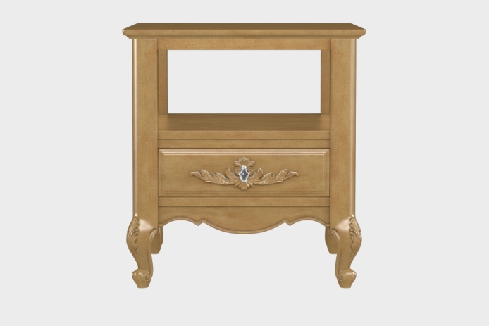 双层上隔板边几