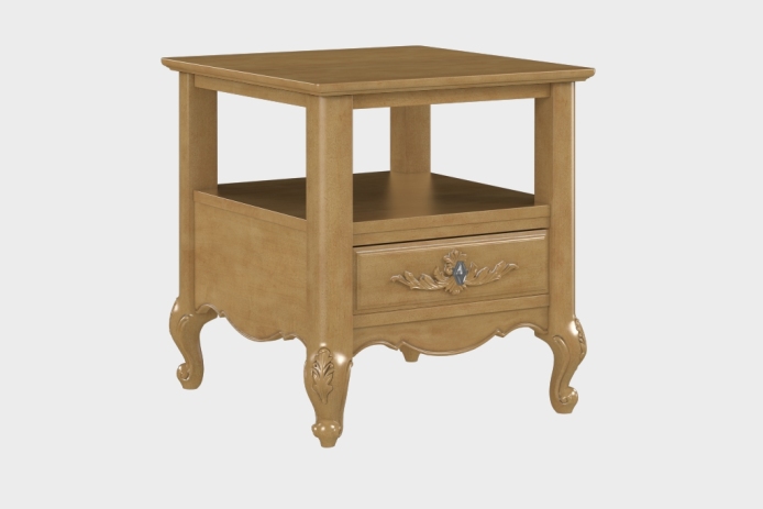 双层上隔板边几