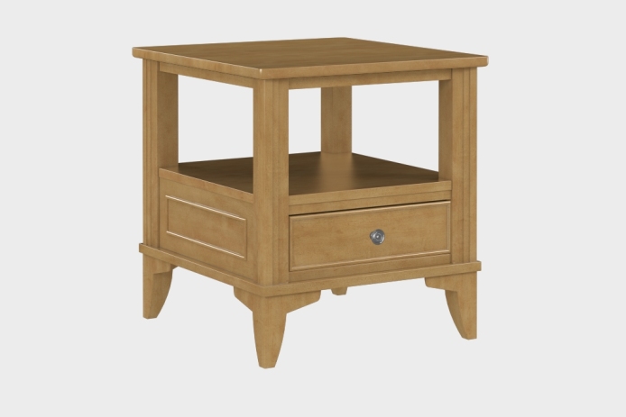 双层上隔板边几