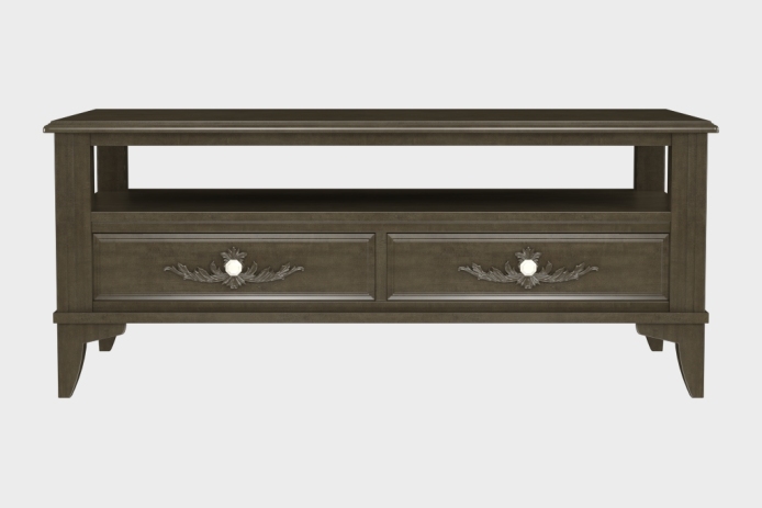 双抽上隔板茶几