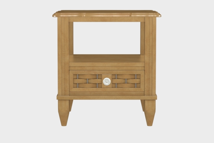 双层上隔板边几