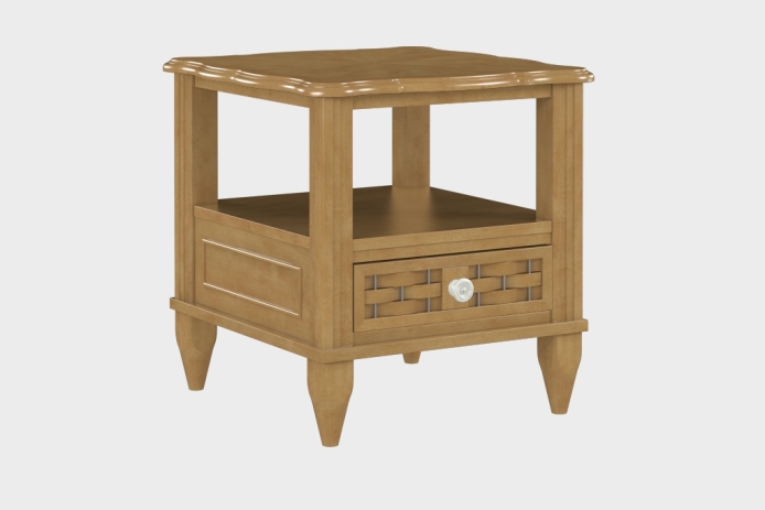 双层上隔板边几