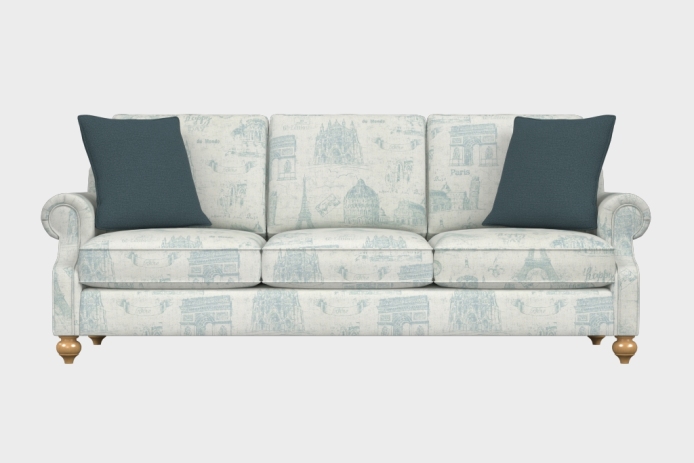 爵士款三人沙发