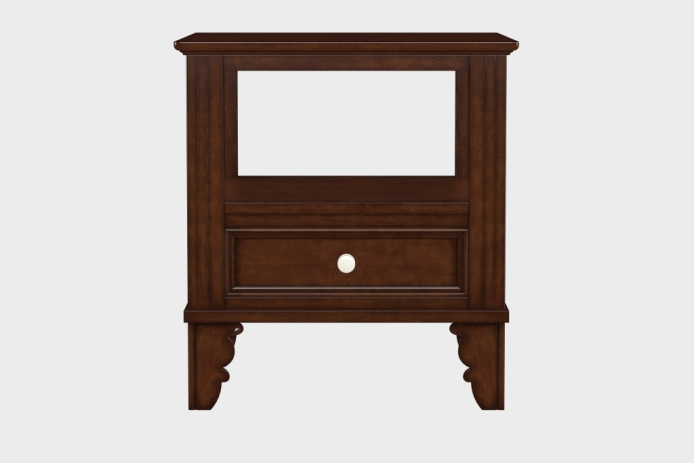 双层上隔板边几