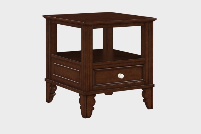 双层上隔板边几