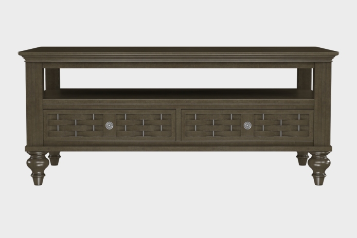 双抽上隔板茶几