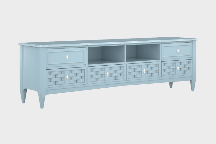 六抽双隔板电视柜