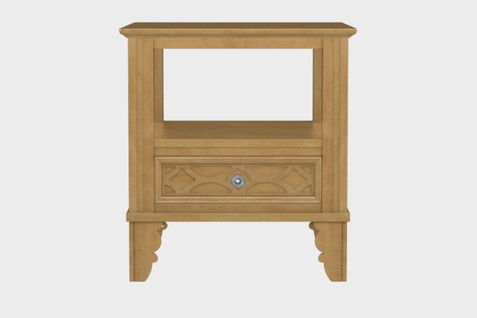 双层上隔板边几