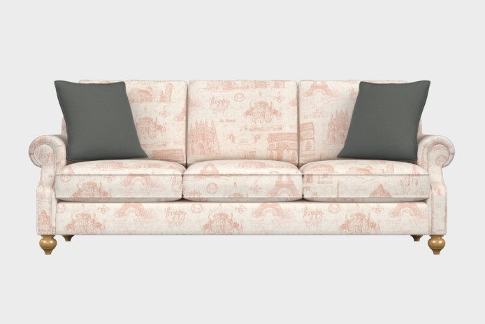 爵士款三人沙发