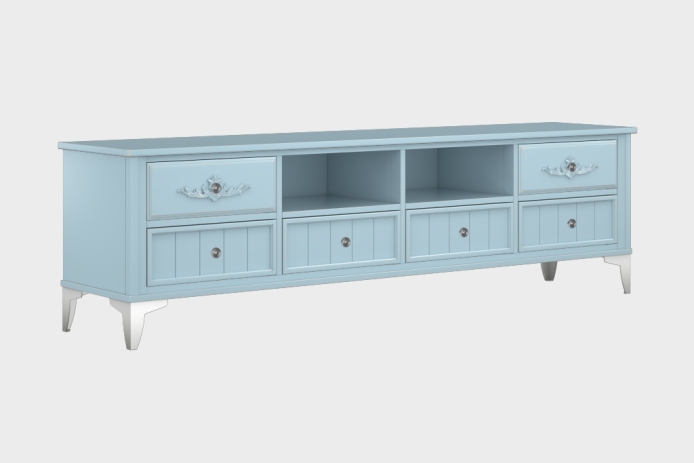 六抽双隔板电视柜