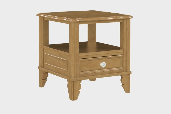 双层上隔板边几