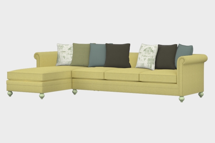 布艺-左三人+右贵妃