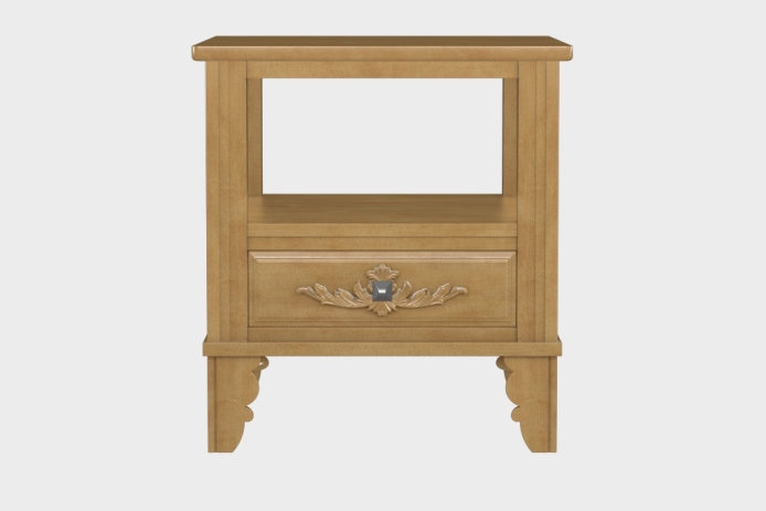 双层上隔板边几