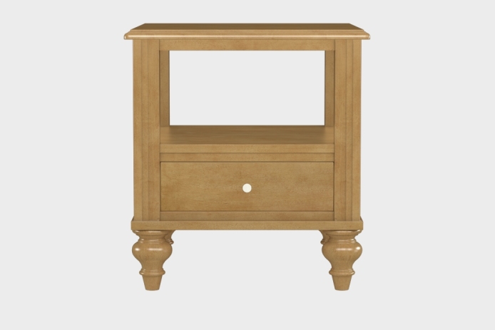 双层上隔板边几