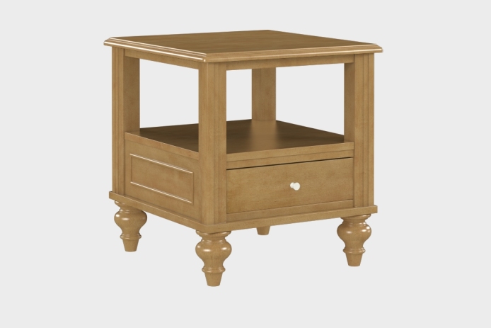 双层上隔板边几