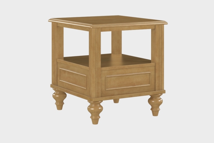 双层上隔板边几