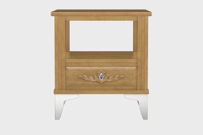 双层上隔板边几