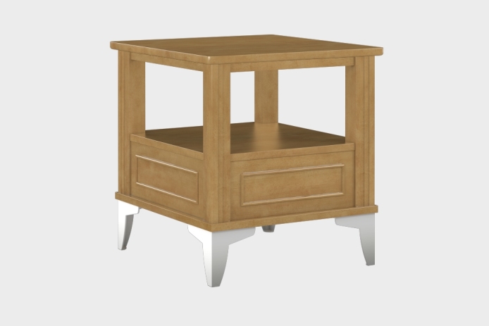 双层上隔板边几