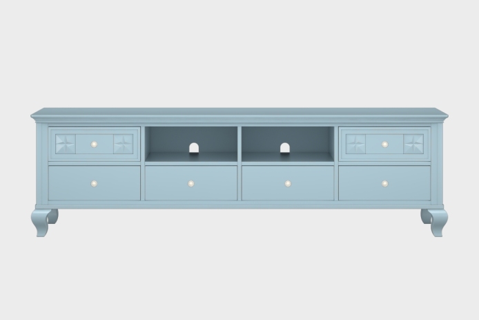 六抽双隔板电视柜