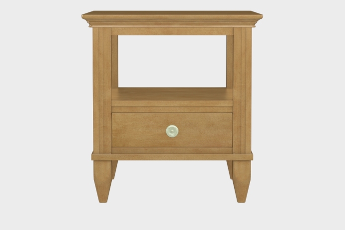 双层上隔板边几