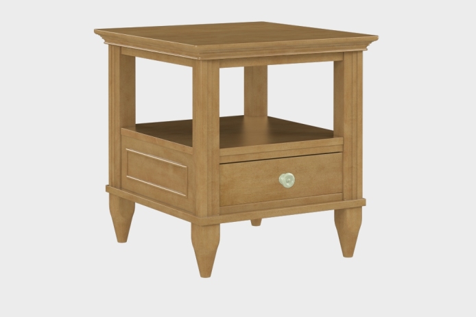 双层上隔板边几