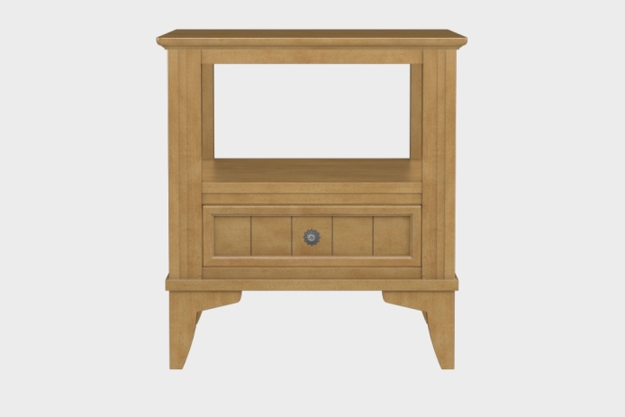 双层上隔板边几