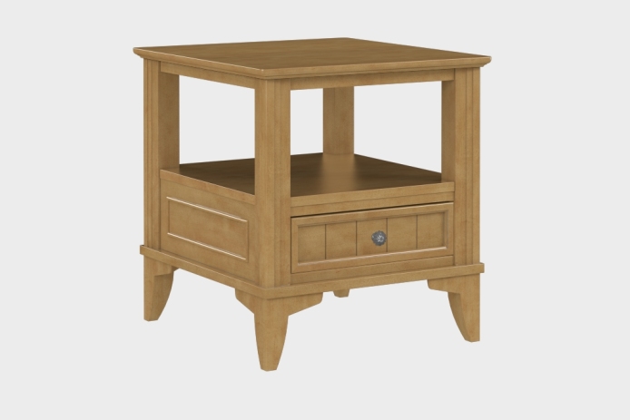 双层上隔板边几