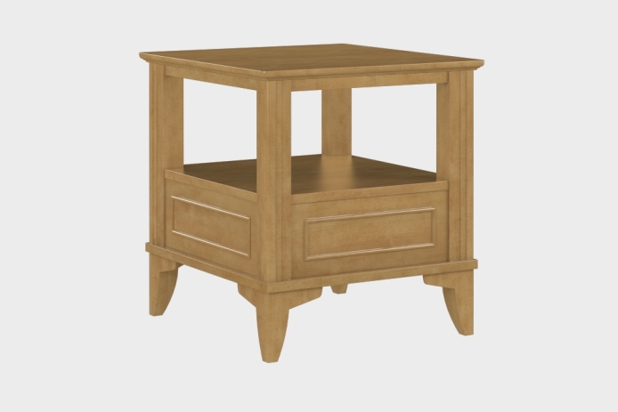 双层上隔板边几