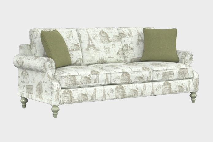 爵士款三人沙发