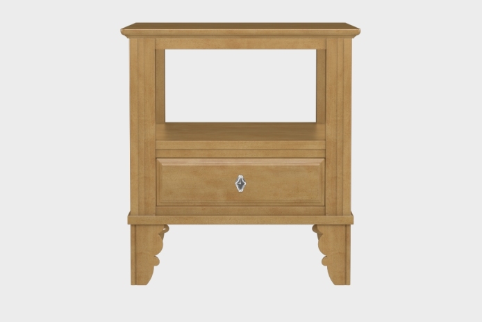 双层上隔板边几