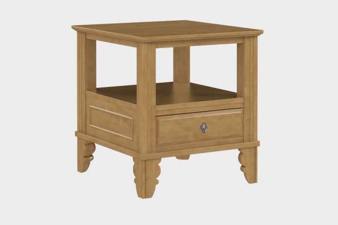 双层上隔板边几