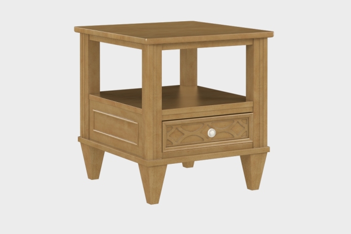 双层上隔板边几