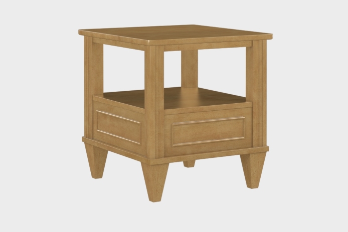 双层上隔板边几