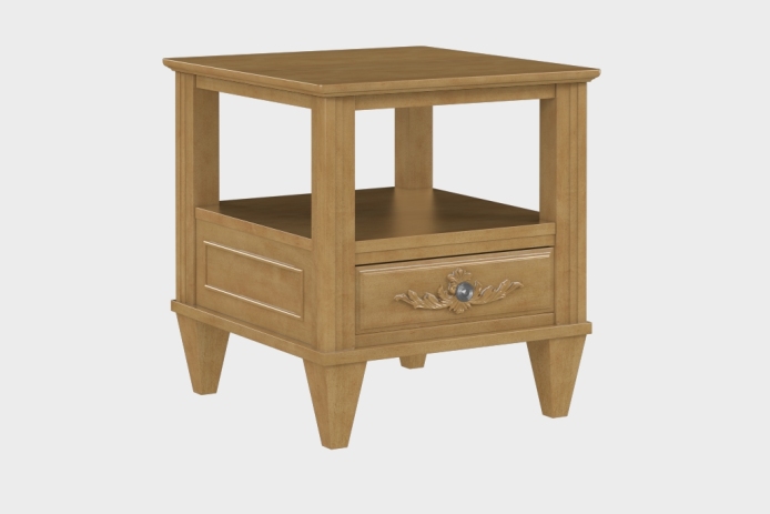 双层上隔板边几