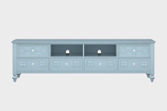 六抽双隔板电视柜