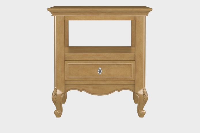 双层上隔板边几